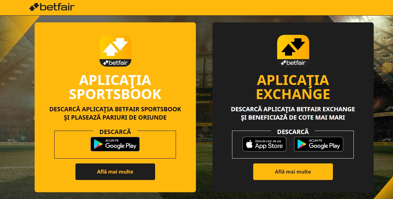 Sportsbook app from Betfair