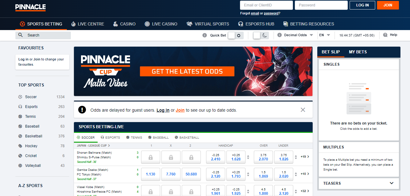 Pinnacle bookmaker review