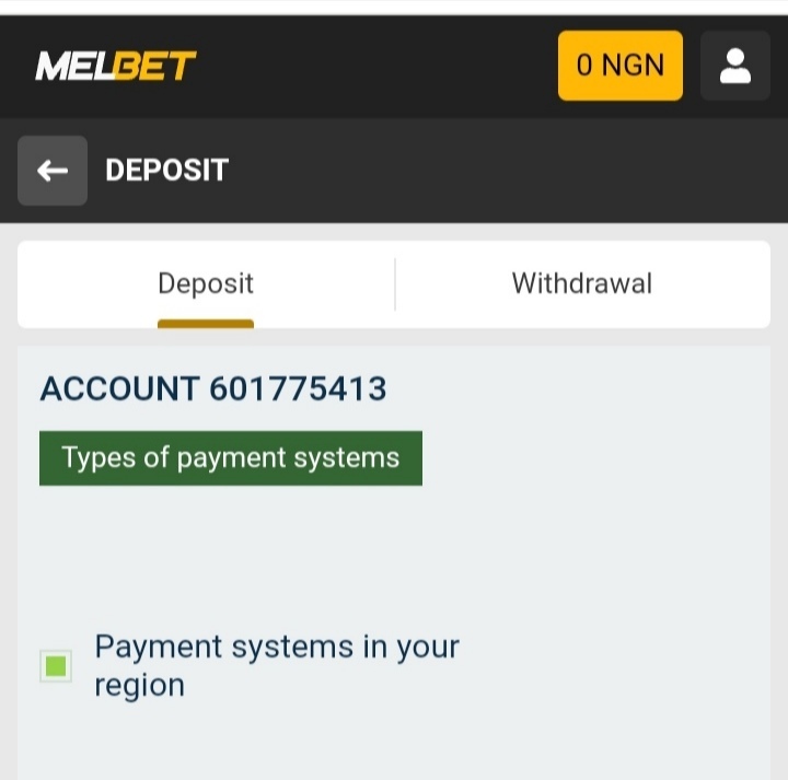 Depositing Money on Melbet