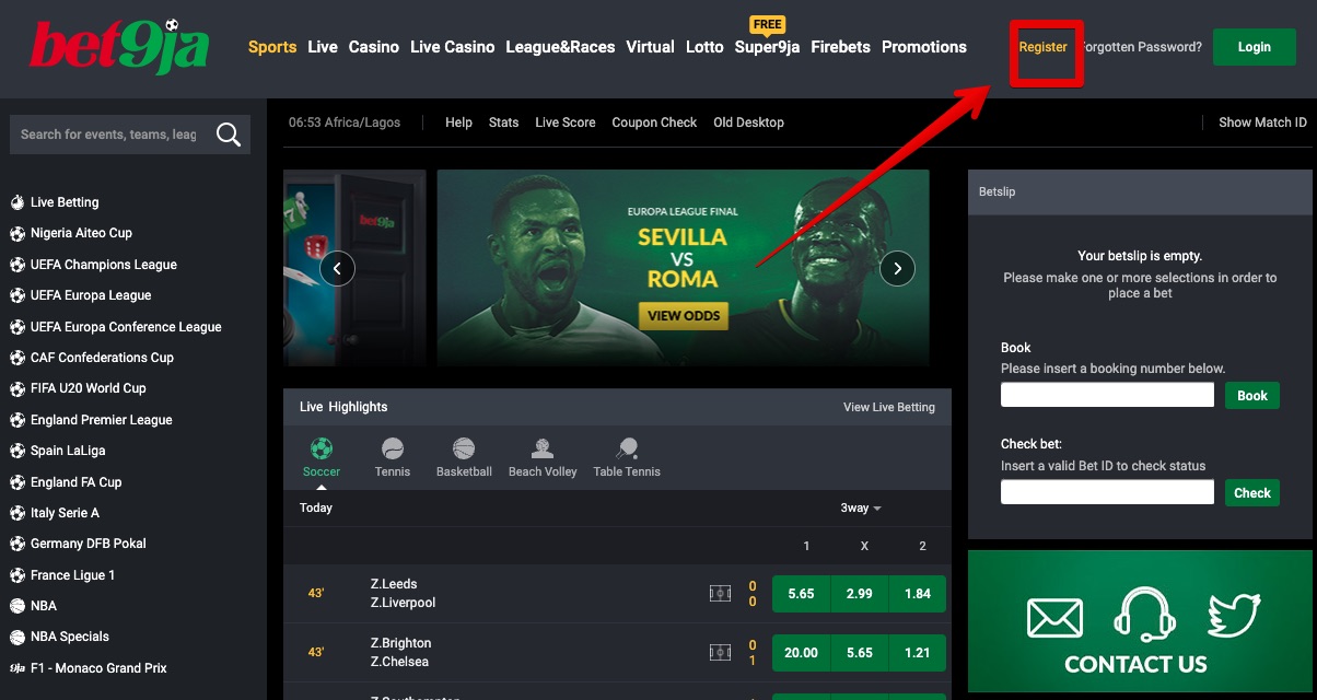 Step-by-Step Guide to Registering at Bet9ja