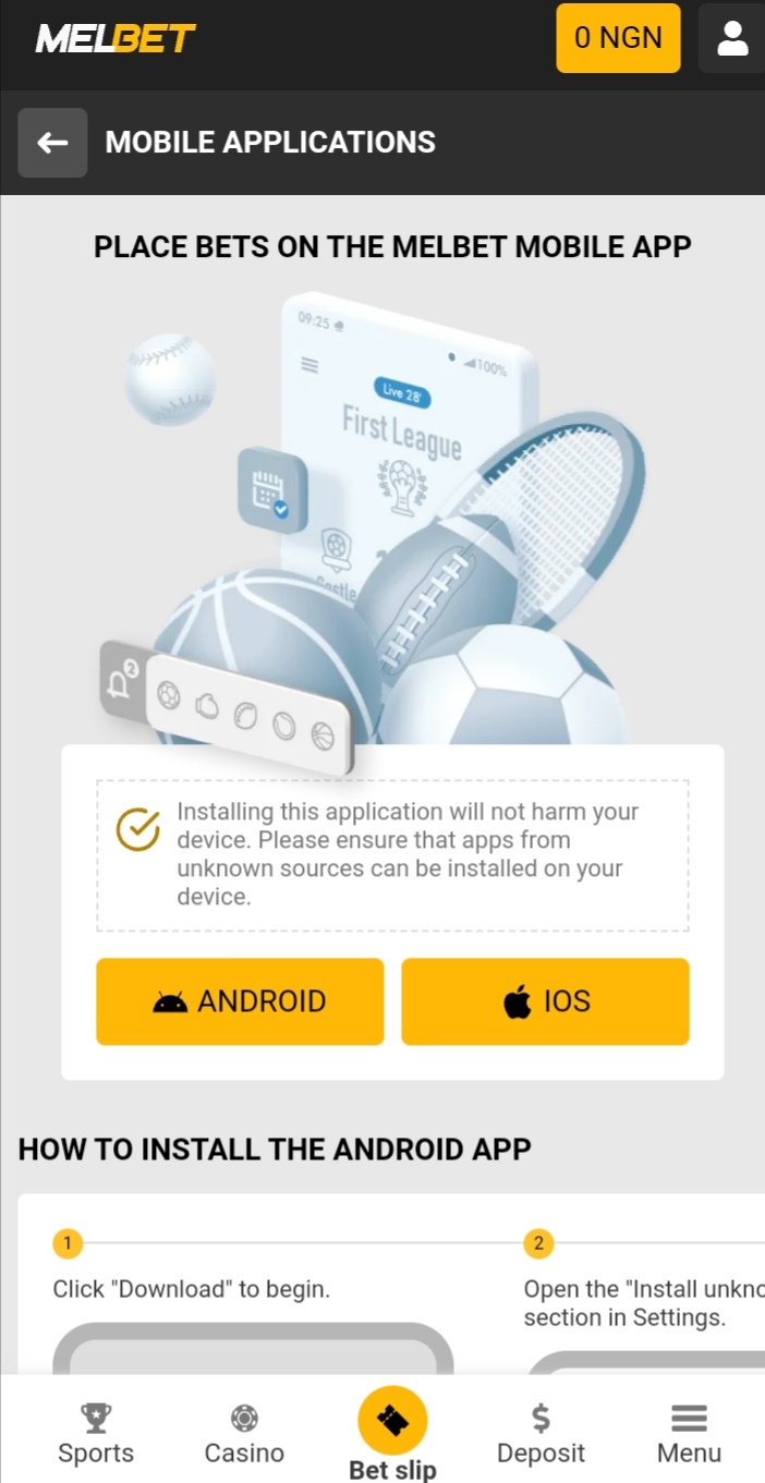 Melbet mobile app